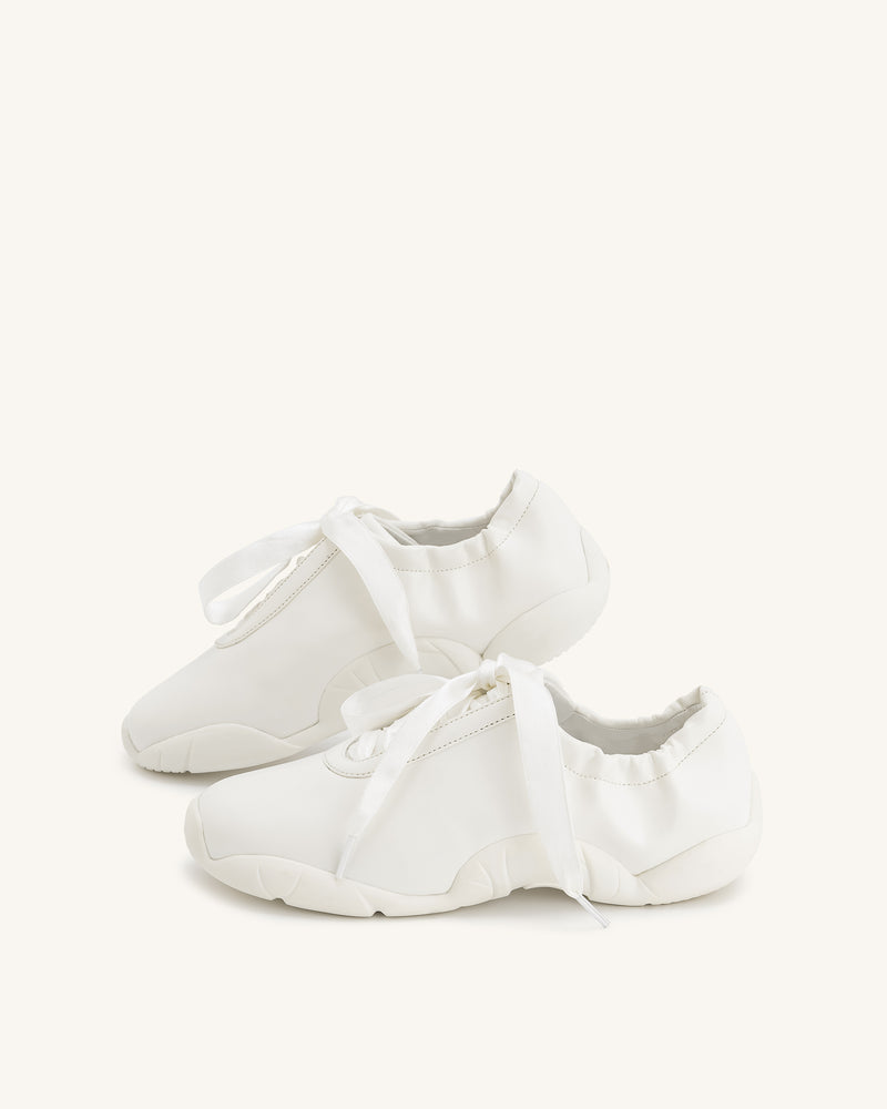 Flavia Ballerina Sneakers - White