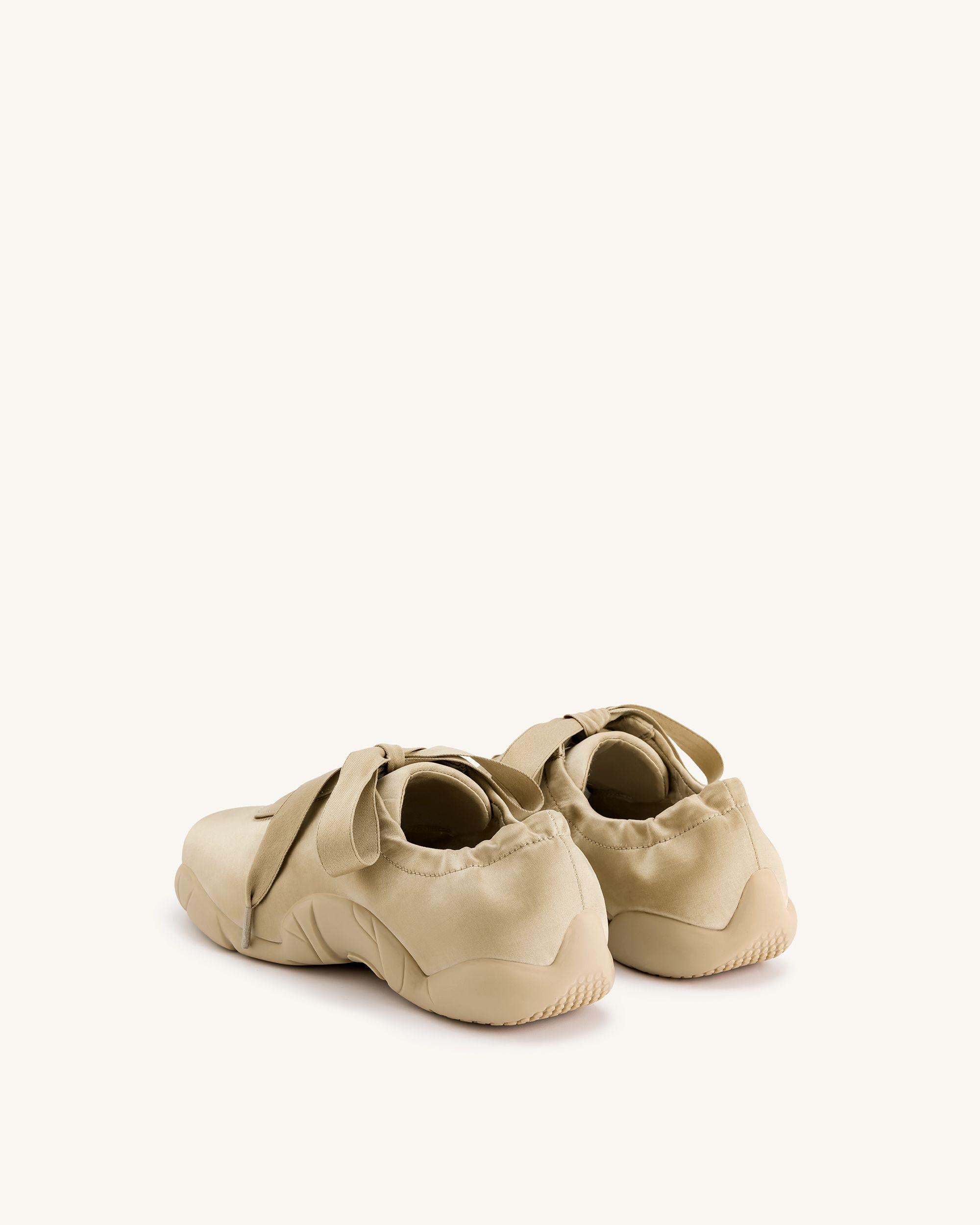 Flavia Ballerina Sneakers - Brown - JW PEI