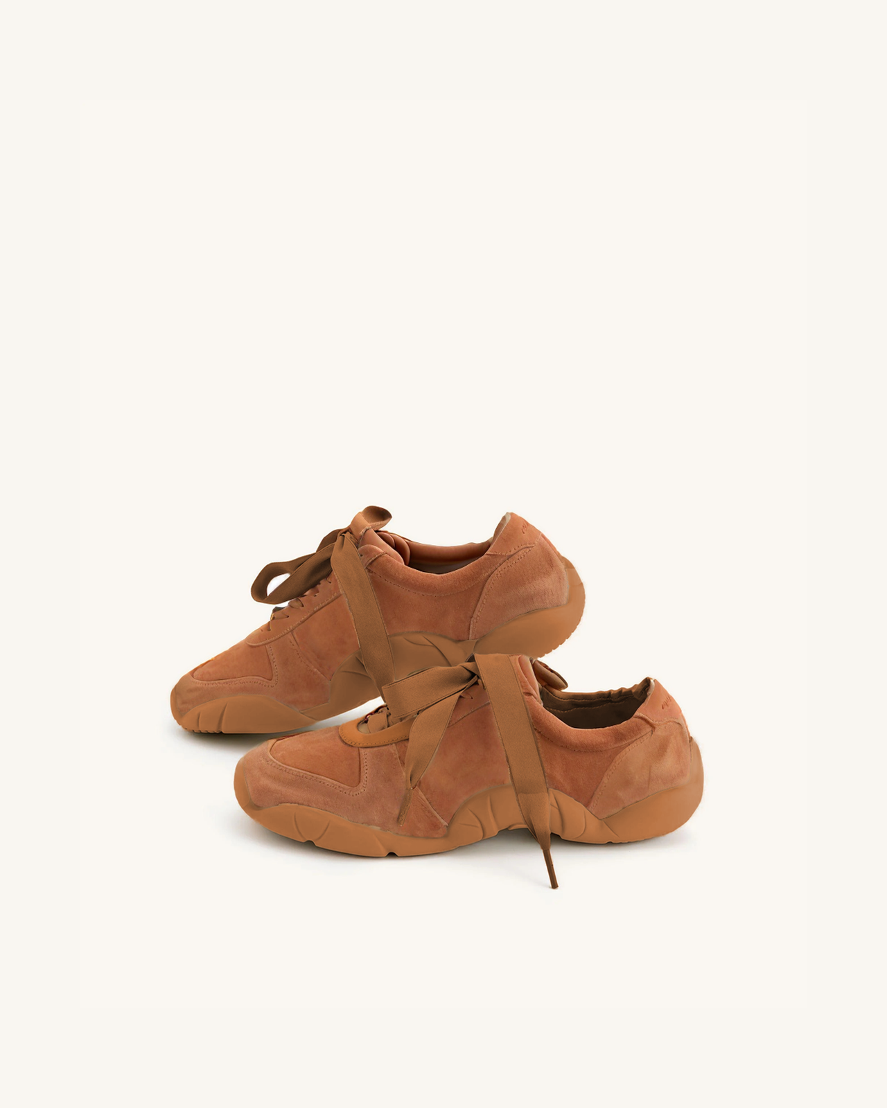 Hitomi Suede Daddy Trainer - Camel