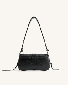 Joy Crushed Shoulder Bag - Black