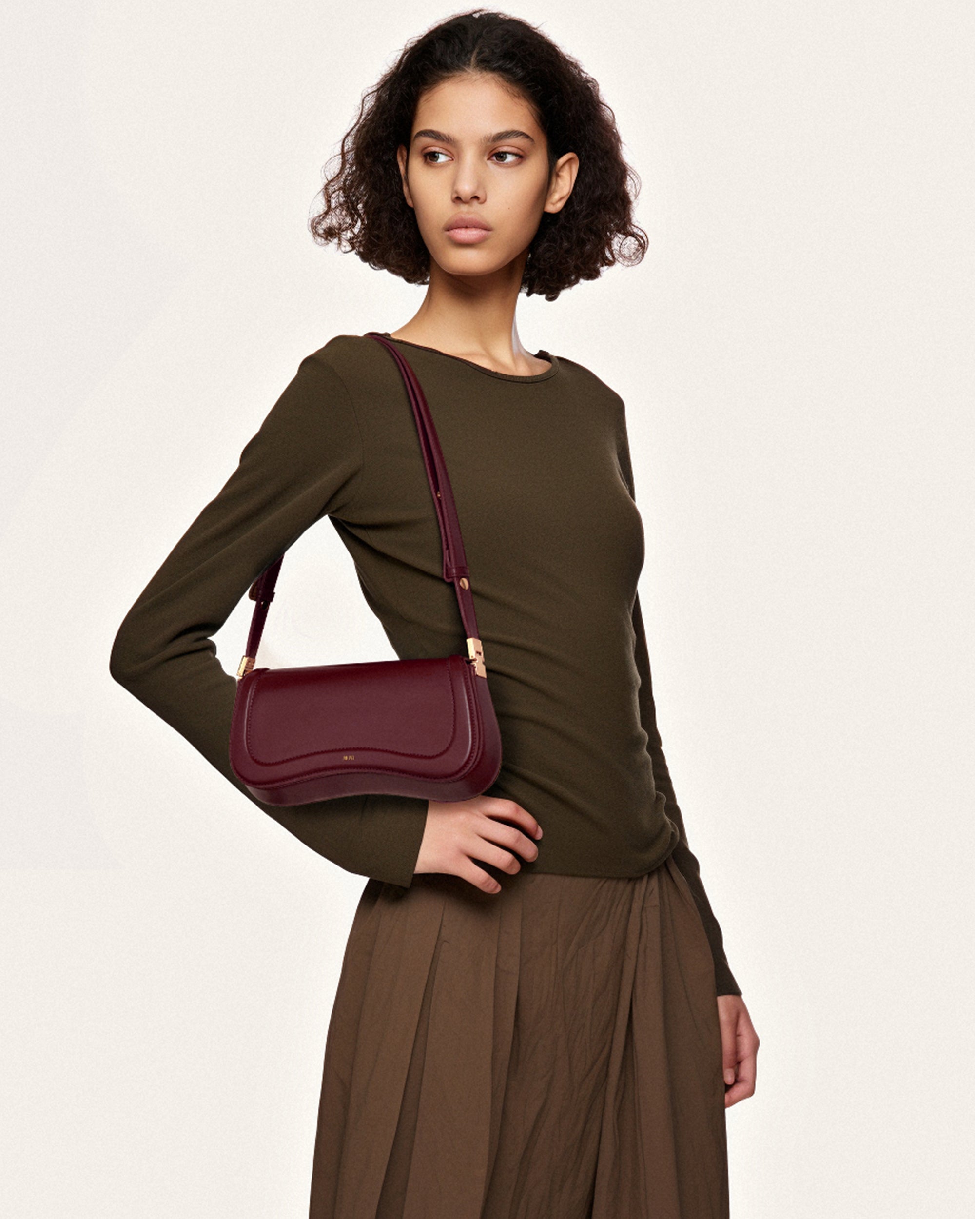 Joy Shoulder Bag - Deep Claret - JW PEI