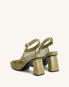 Genesis Heeled Sandals - Olive Green