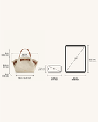 Hana Mini Tote Bag - Brown Canvas