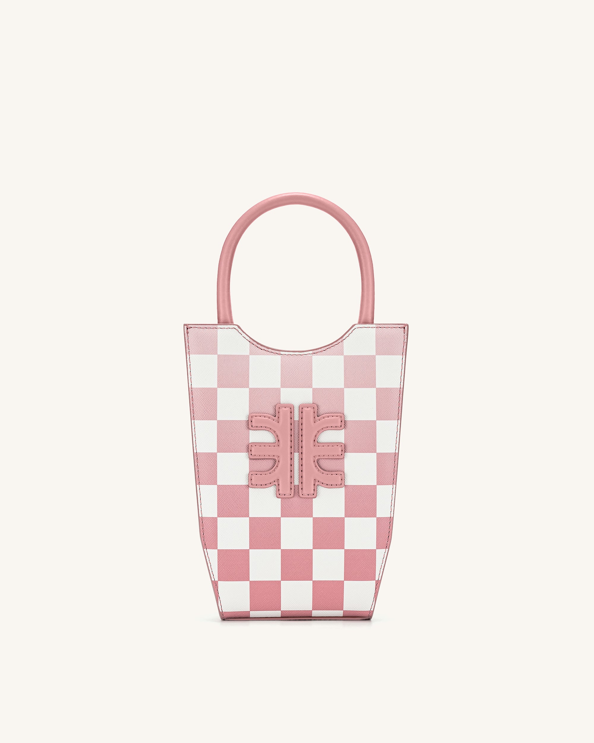 FEI Gradient Checkerboard Phone Bag -Coral Almond