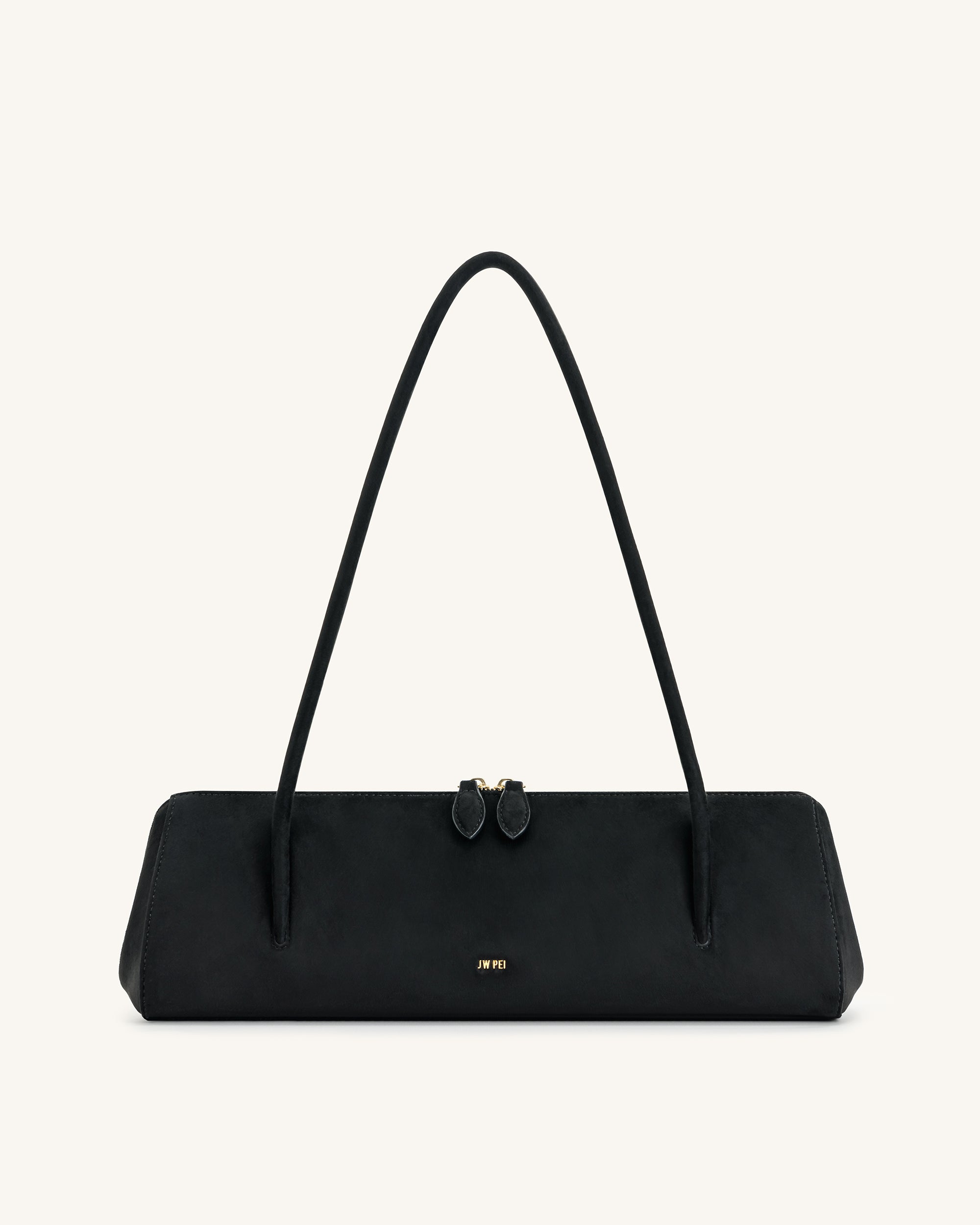 Nova Baguette Style Shoulder Bag - Black