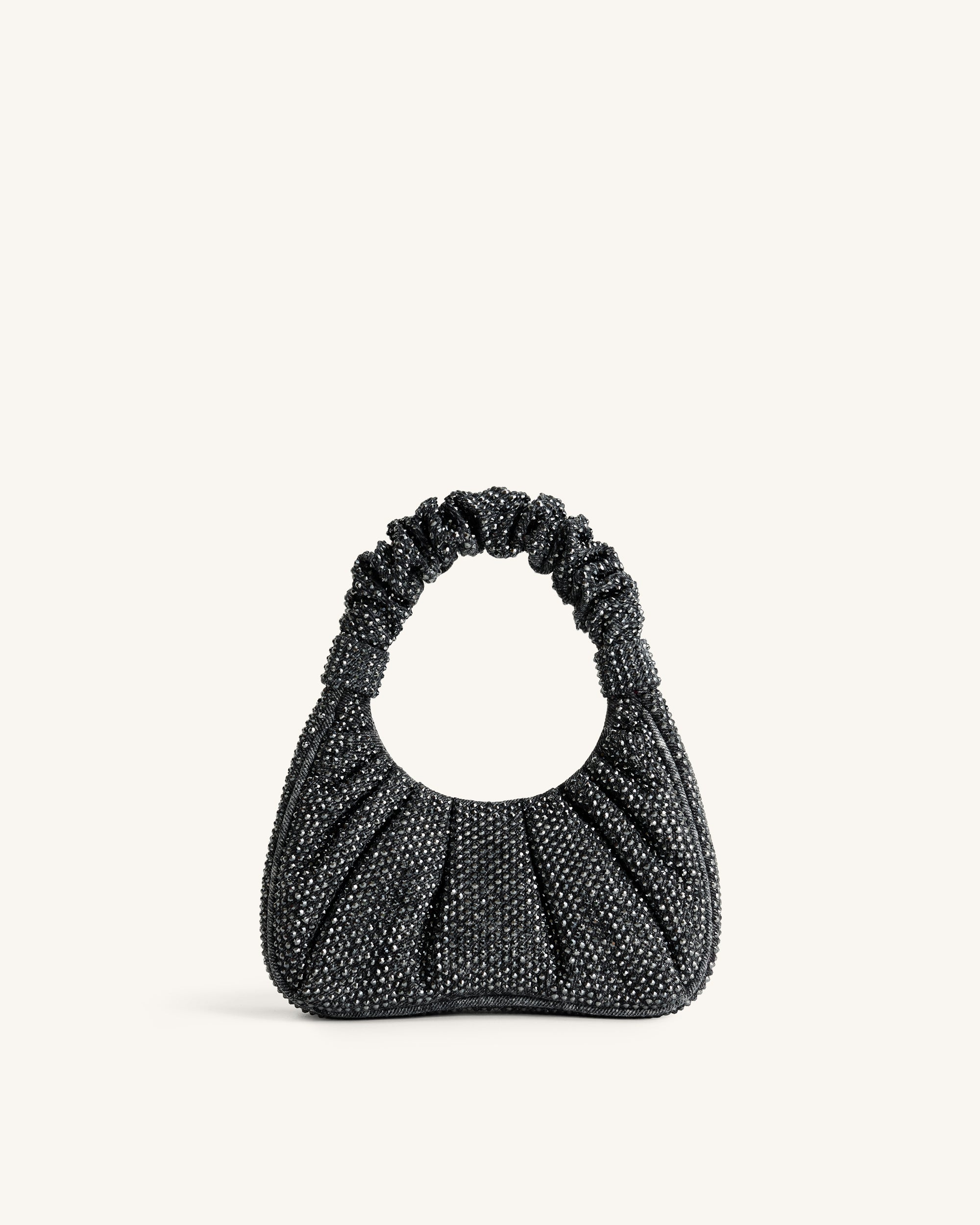 JW Pei Gabbi Crystal-embellished Shoulder Bag - Black