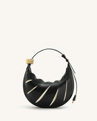 Jana Hollow Out Shoulder Bag - Black