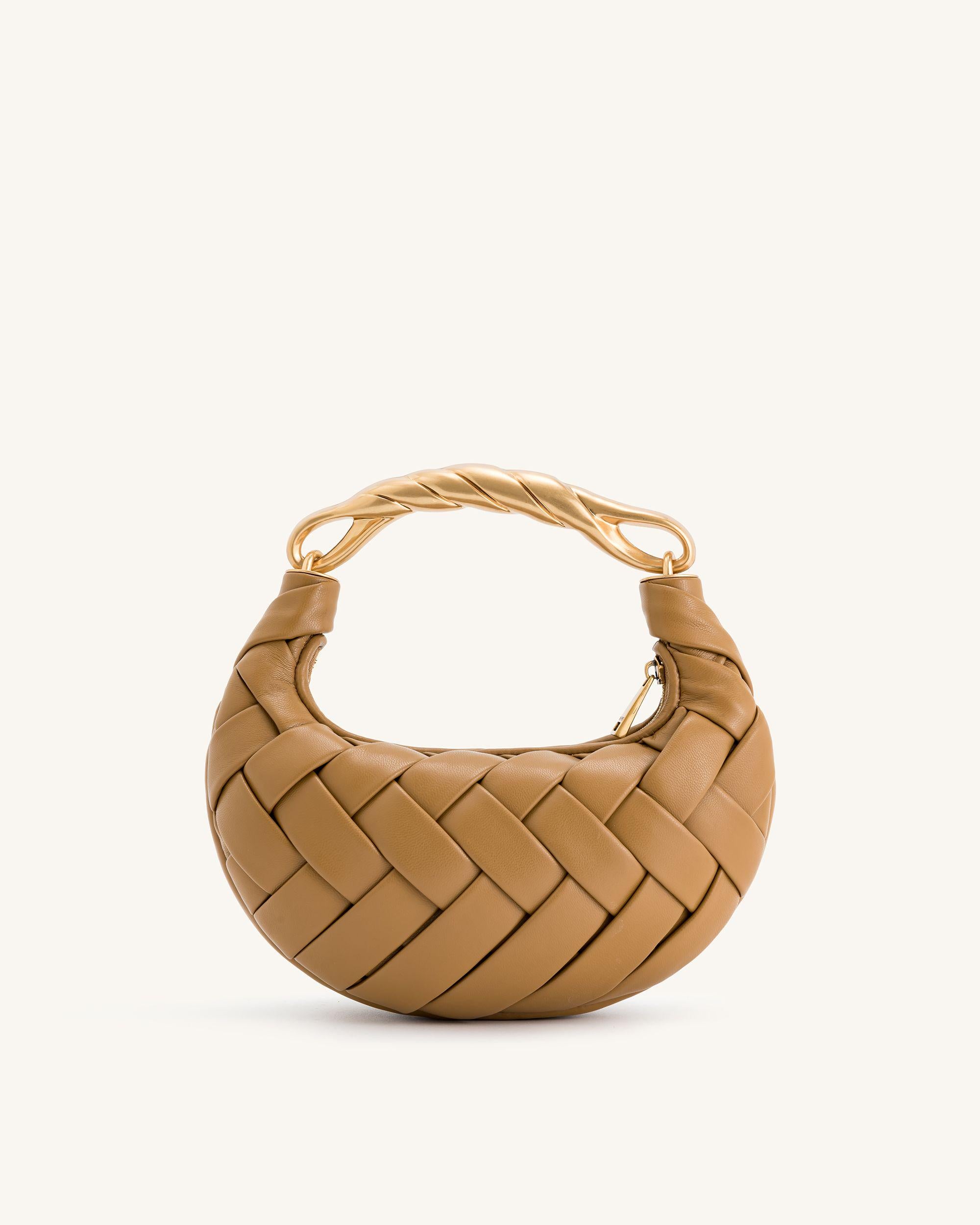 Orla Weave Handbag - Brown