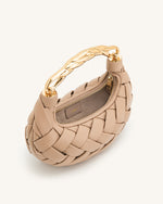 Orla Weave Handbag - Almond