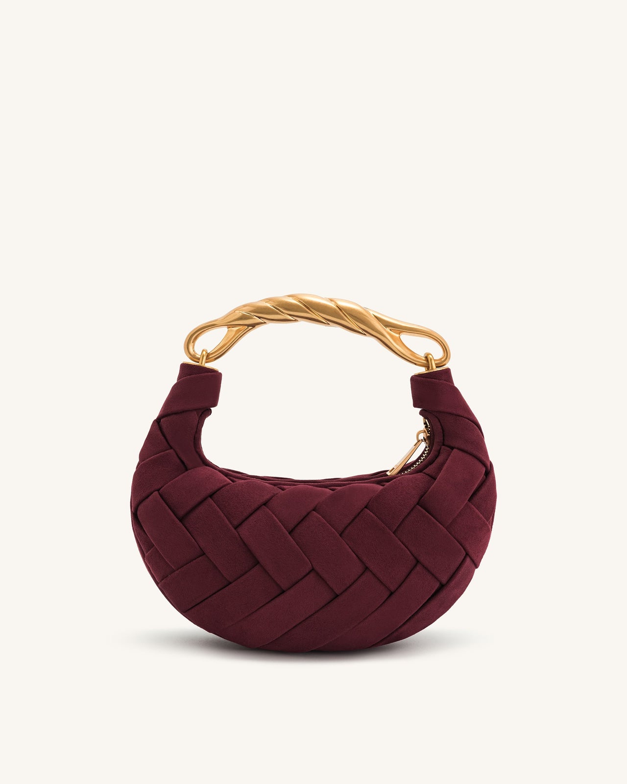 Orla Weave Handbag - Claret