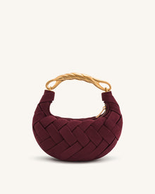 Orla Weave Handbag - Claret