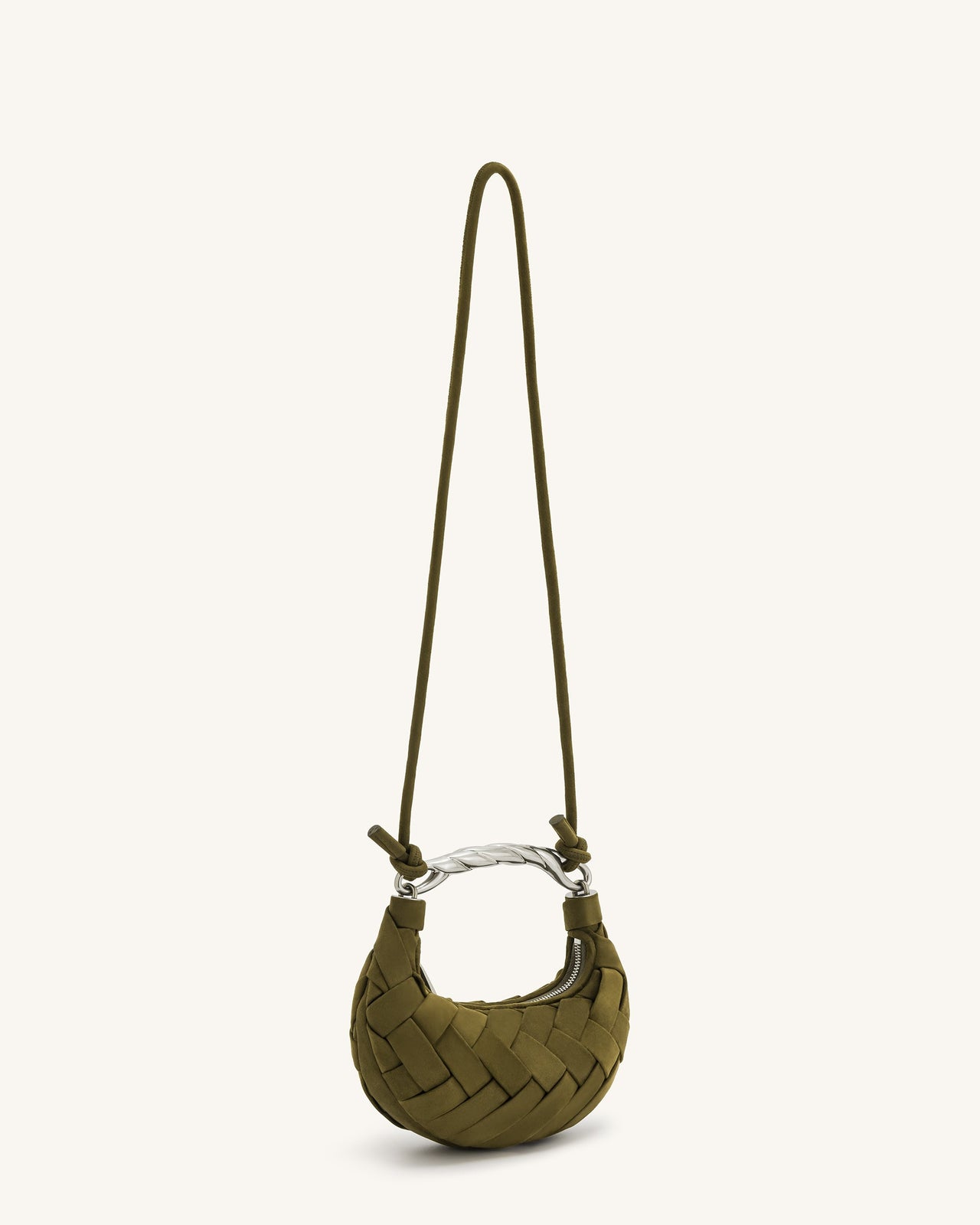 Orla Weave Handbag - Dark Olive
