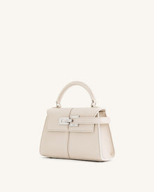 Elise Top Handle Bag - White