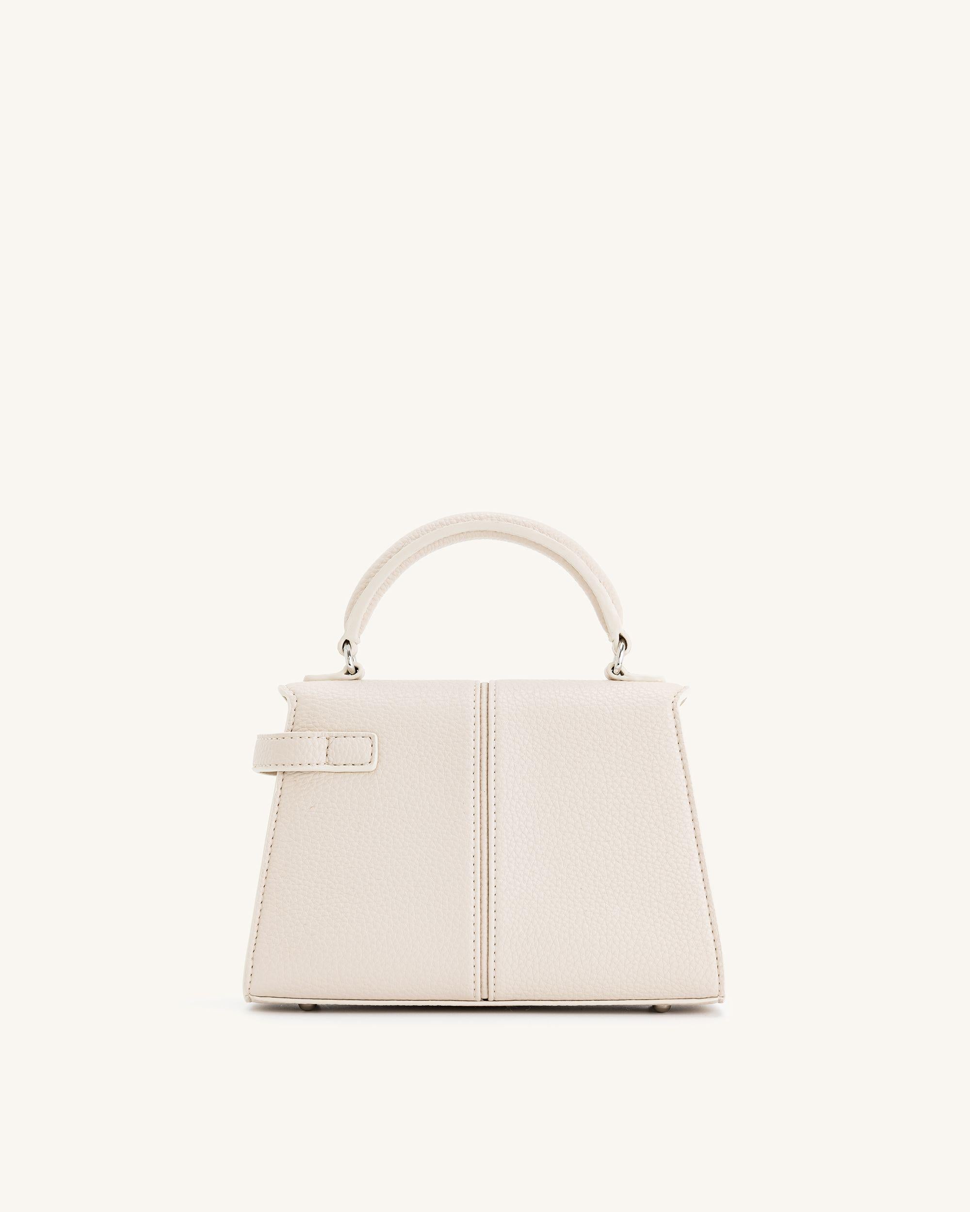 White top handle clearance handbag