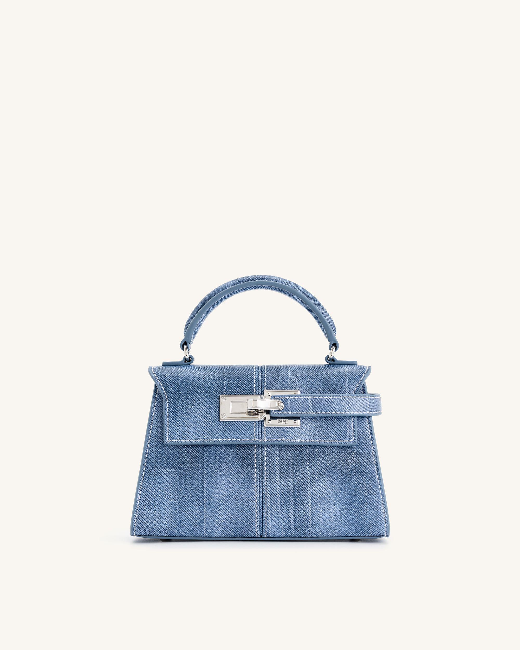 Elise Top Handle Bag - Blue