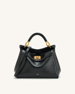 Lucia Classic Top Handbag - Black