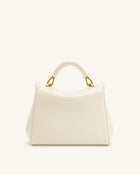 Lucia Classic Top Handbag - White