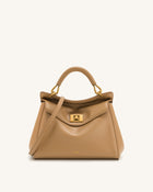 Lucia Classic Top Handbag - Brown