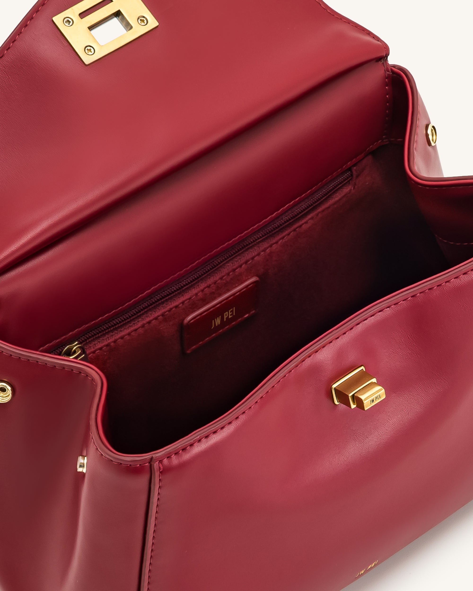 Lucia Classic Top Handbag - Claret