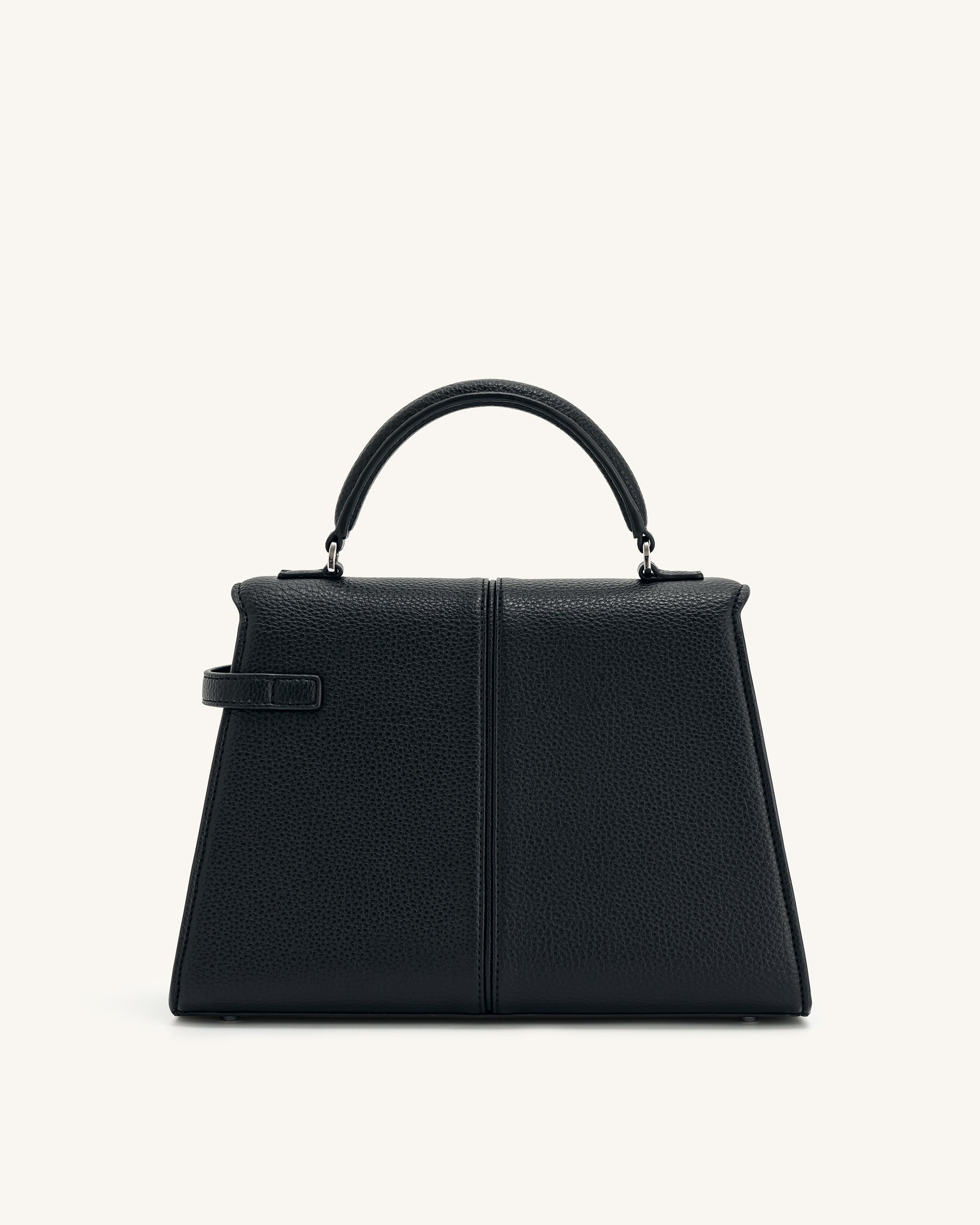 Elise Large Top Handle Bag - Black