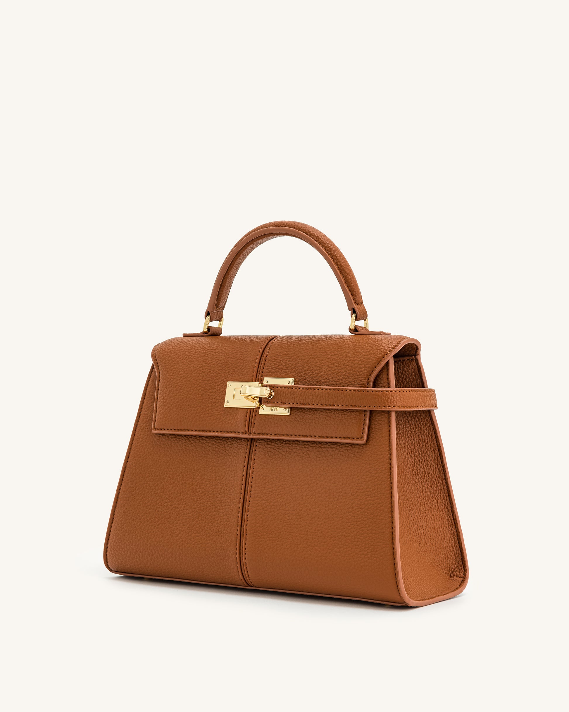 Elise Large Top Handle Bag - Brown - JW PEI