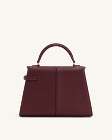 Elise Large Top Handle Bag - Claret