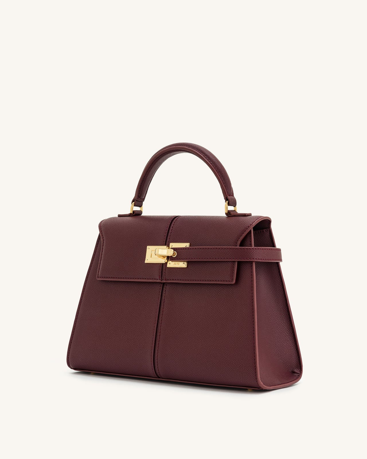 Elise Large Top Handle Bag - Claret