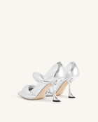 Sara Metallic Pumps - Silver