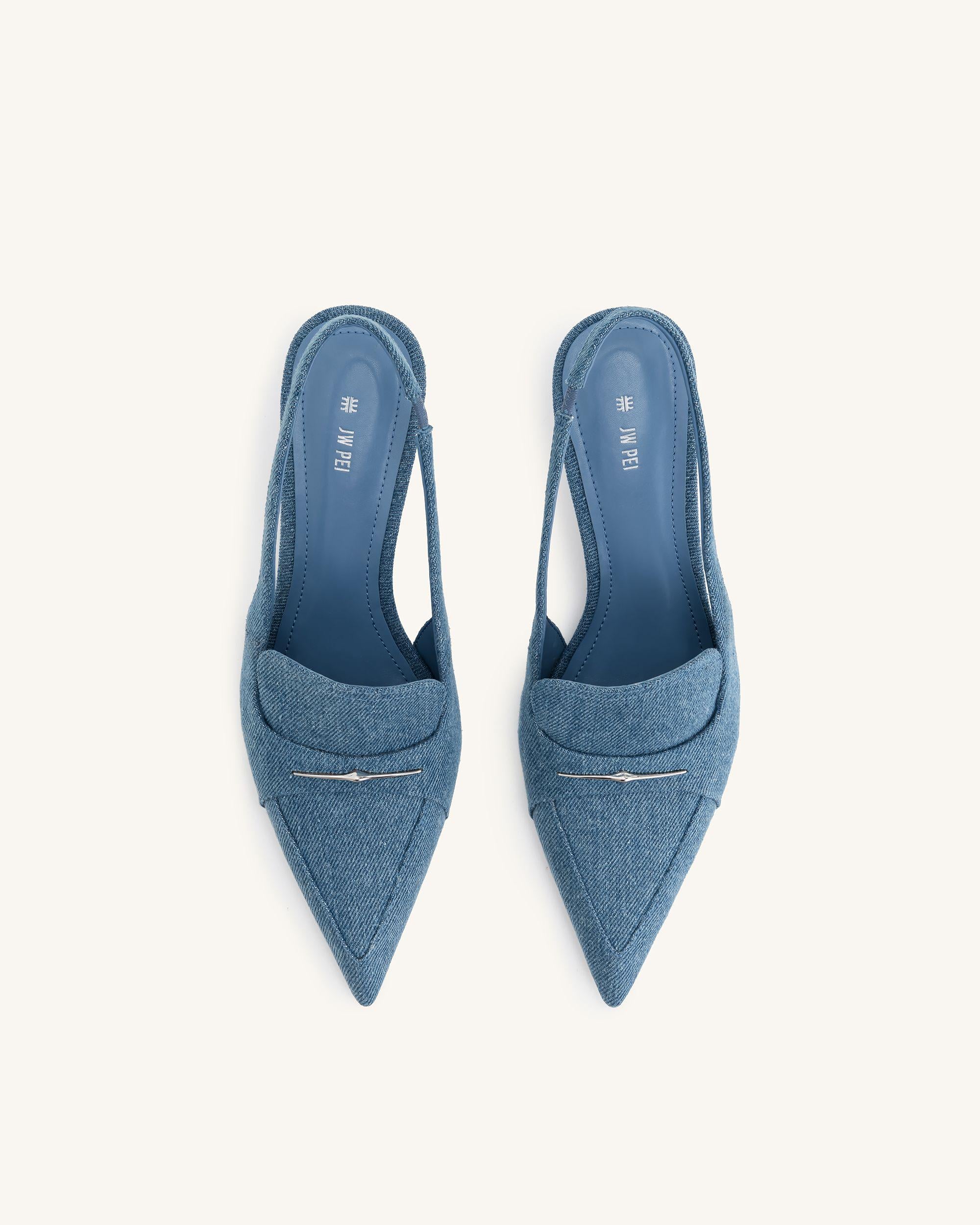 Denim pumps cheap