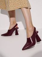 Vivovr High Heel Pumps - Burgundy