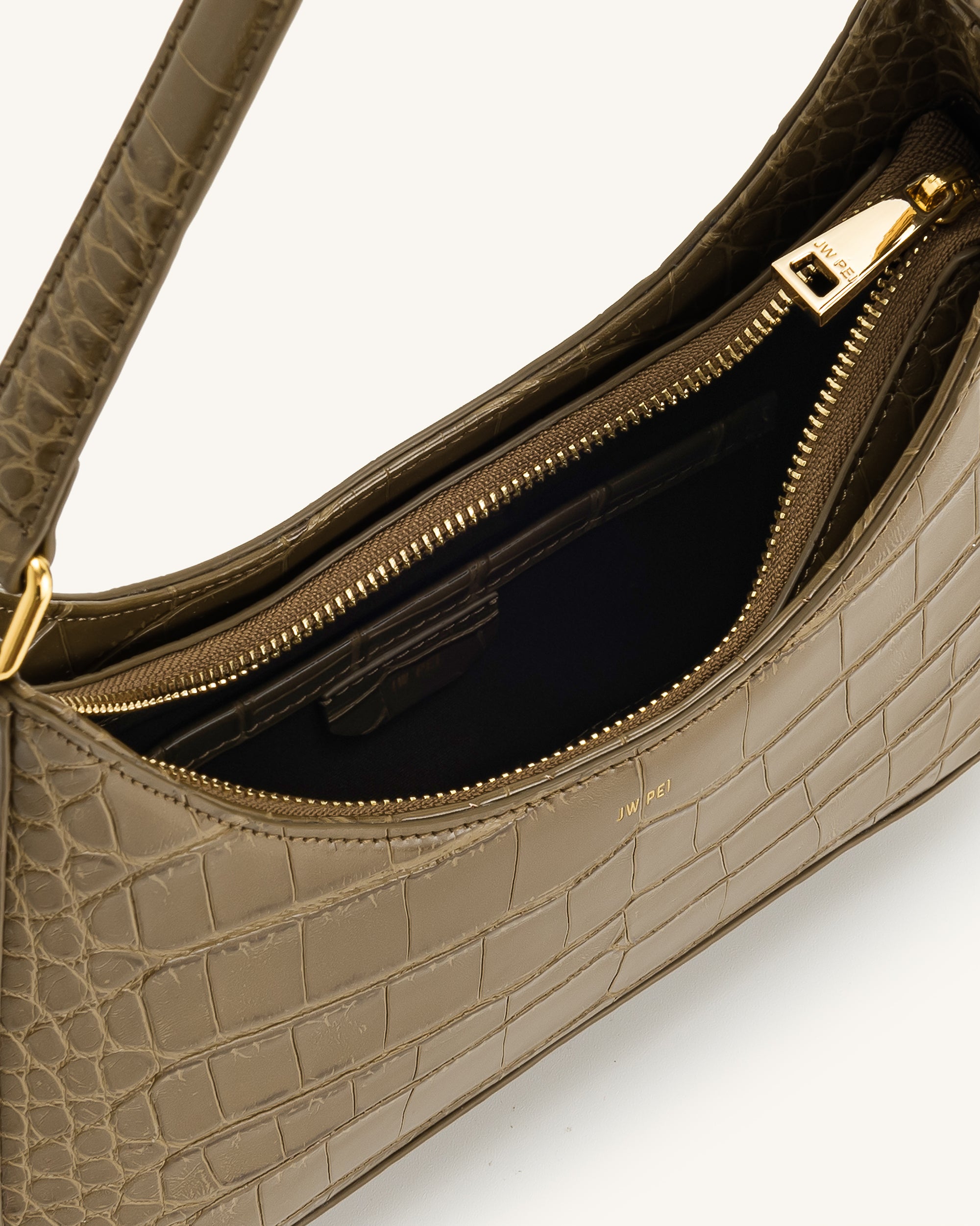 Louis Vuitton Black Croc Heel LV Hardware Sandal Size US 9 EU 39