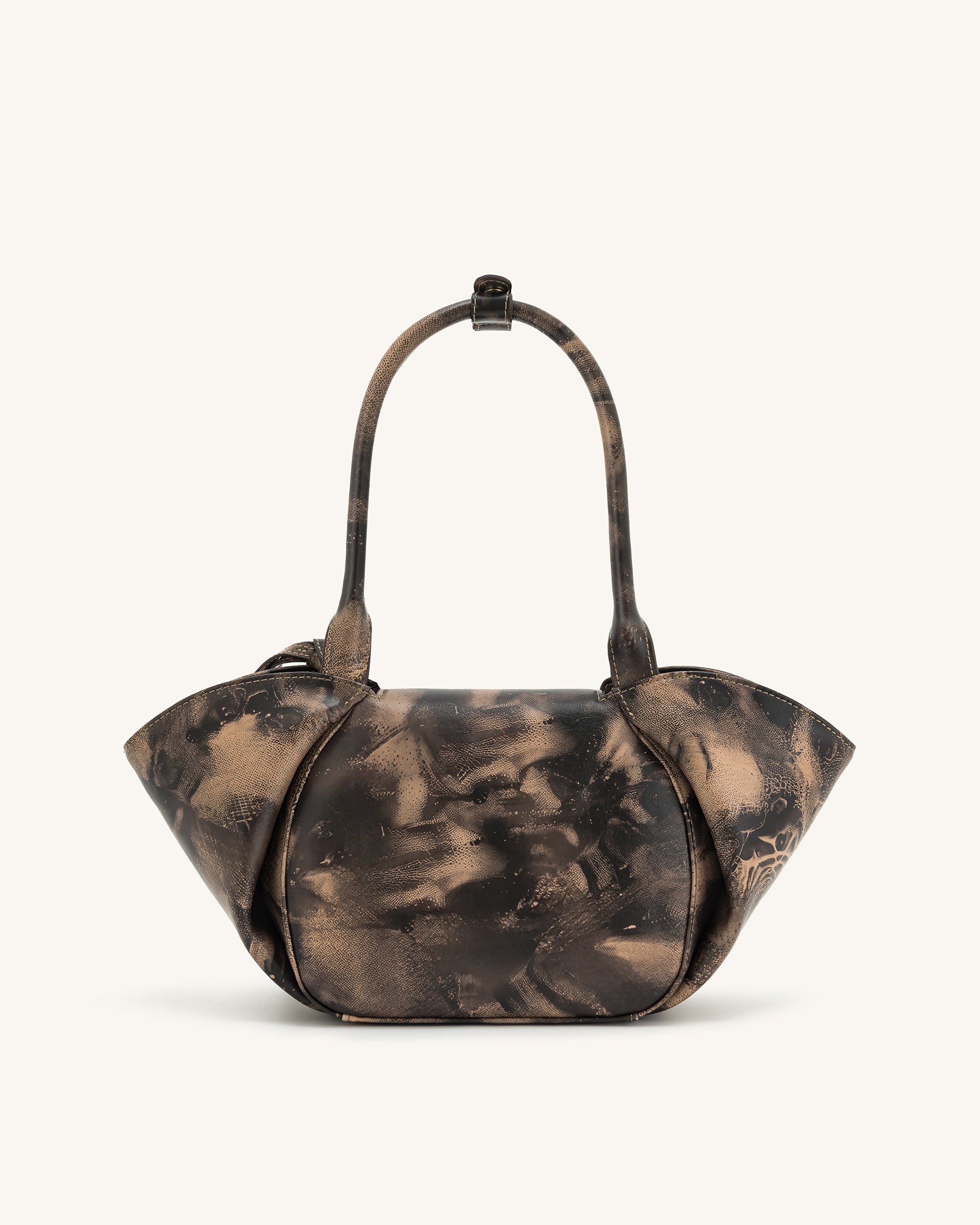 Zoey Pockets Shoulder Bag - Brown