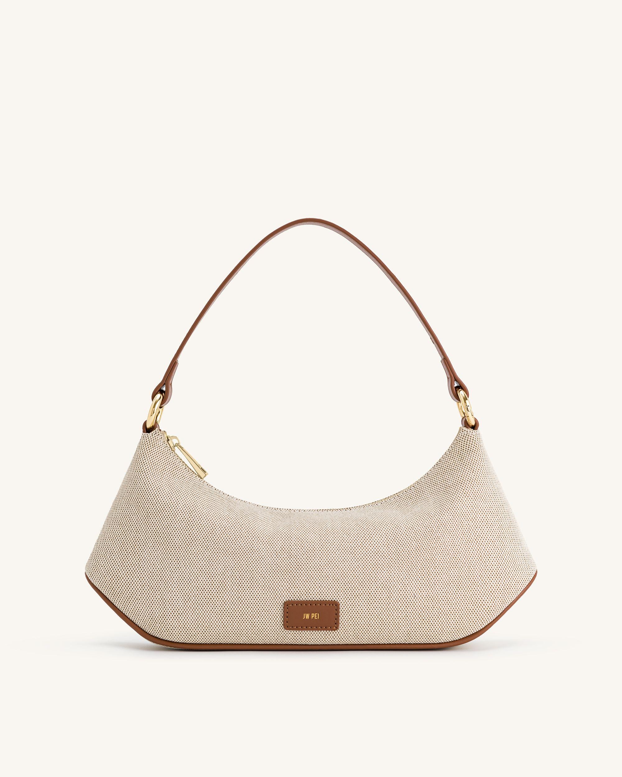 Lily Shoulder Bag - Brown Canvas