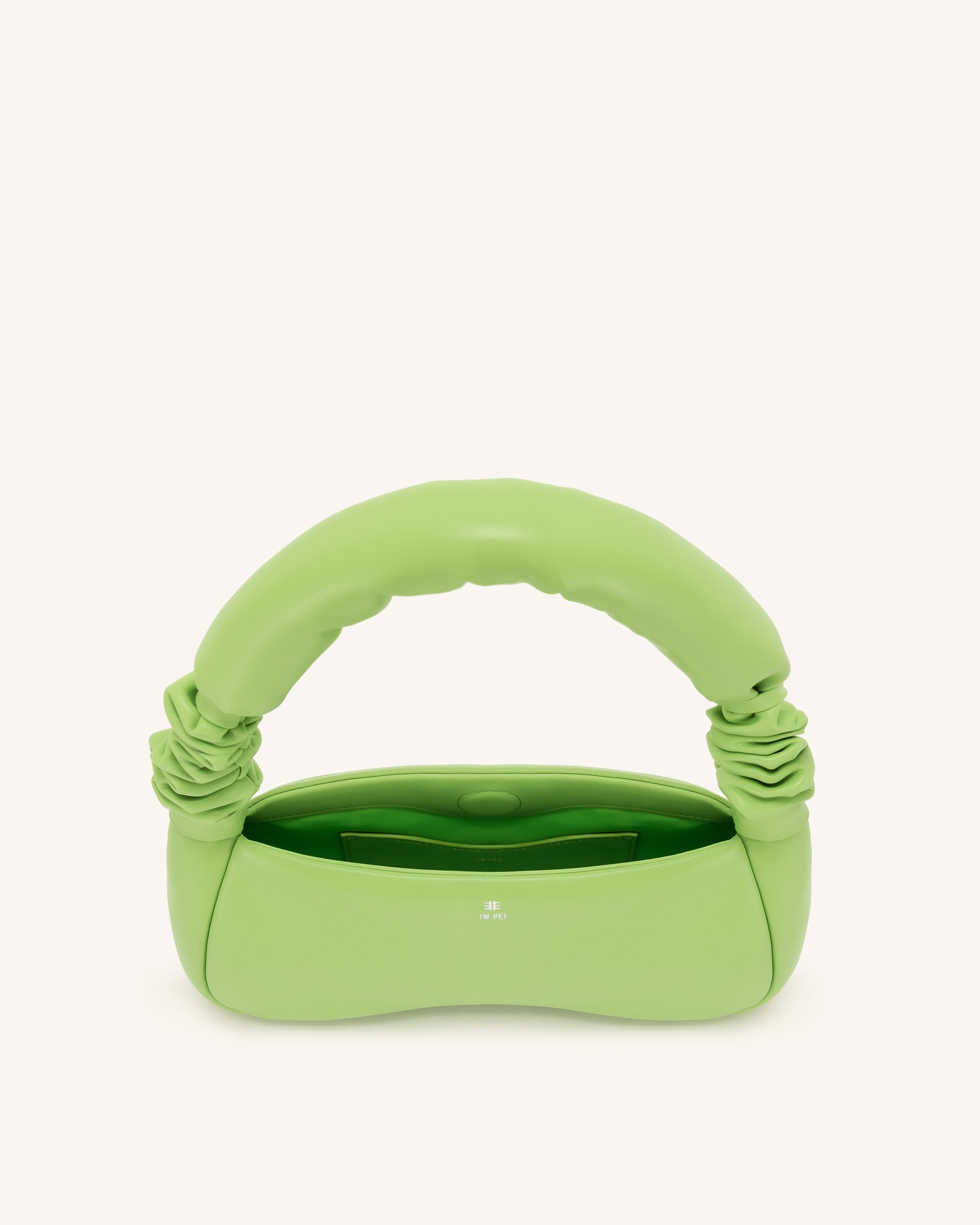 Alison Soft Volume Shoulder Bag - Lime Green