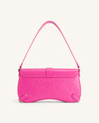 Sia Crushed Shoulder Bag - Bright Pink