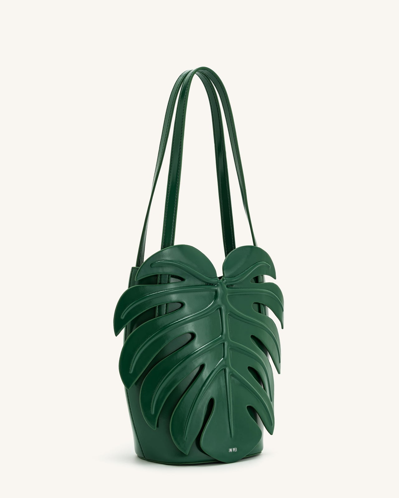 Cecelia Leaf Shape Shoulder Bag - Green
