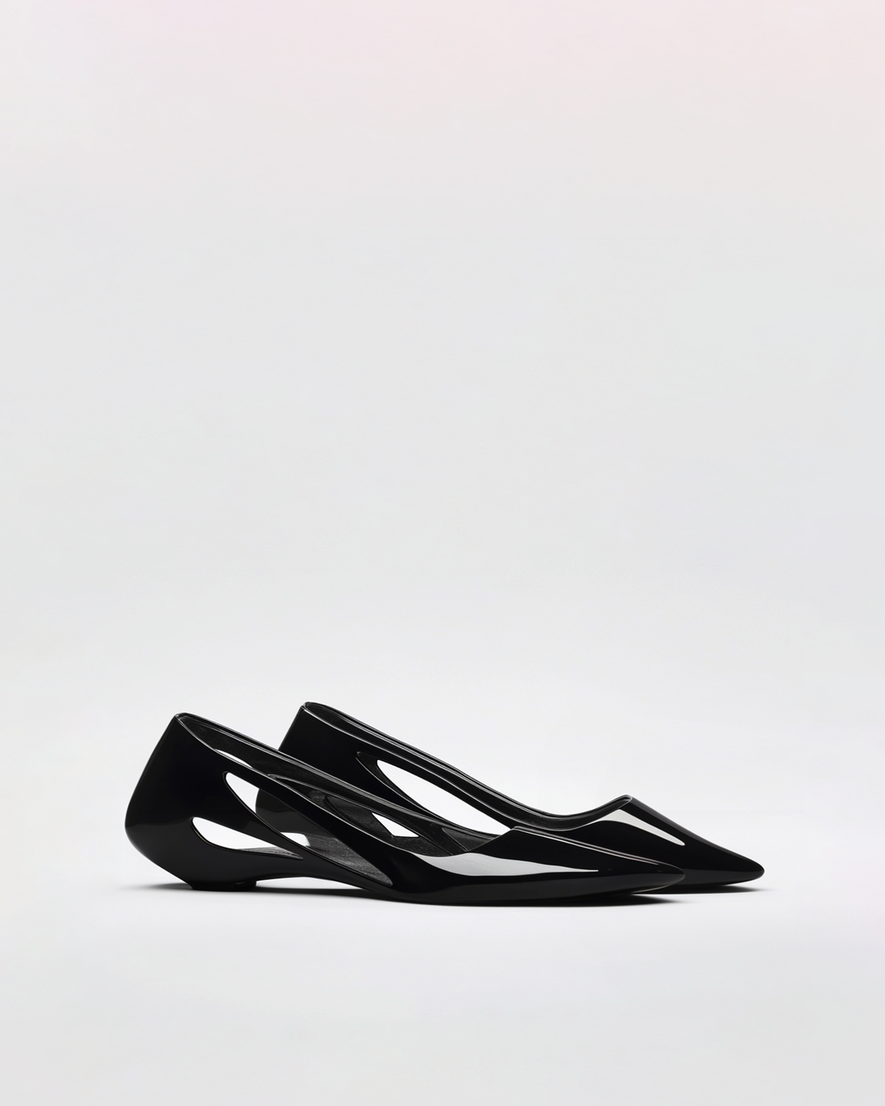 Sophie Cutout Flats - Black