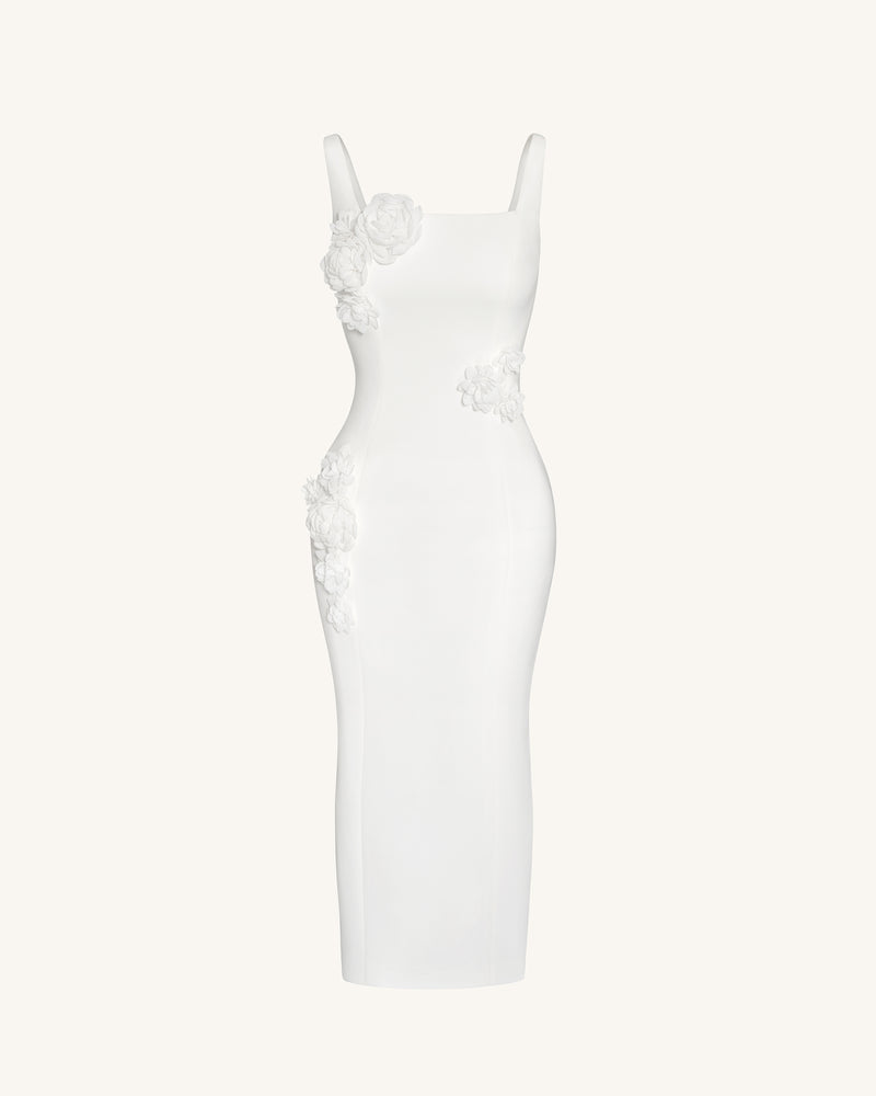 Garden Grace Sheath Dress - White