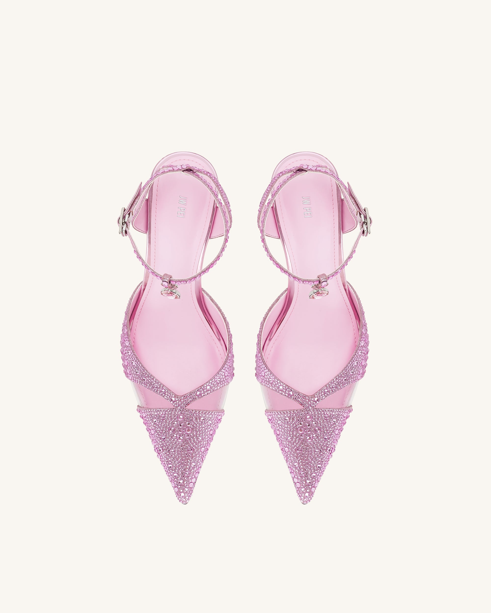 Haidi Artificial Crystal Pumps - Pink