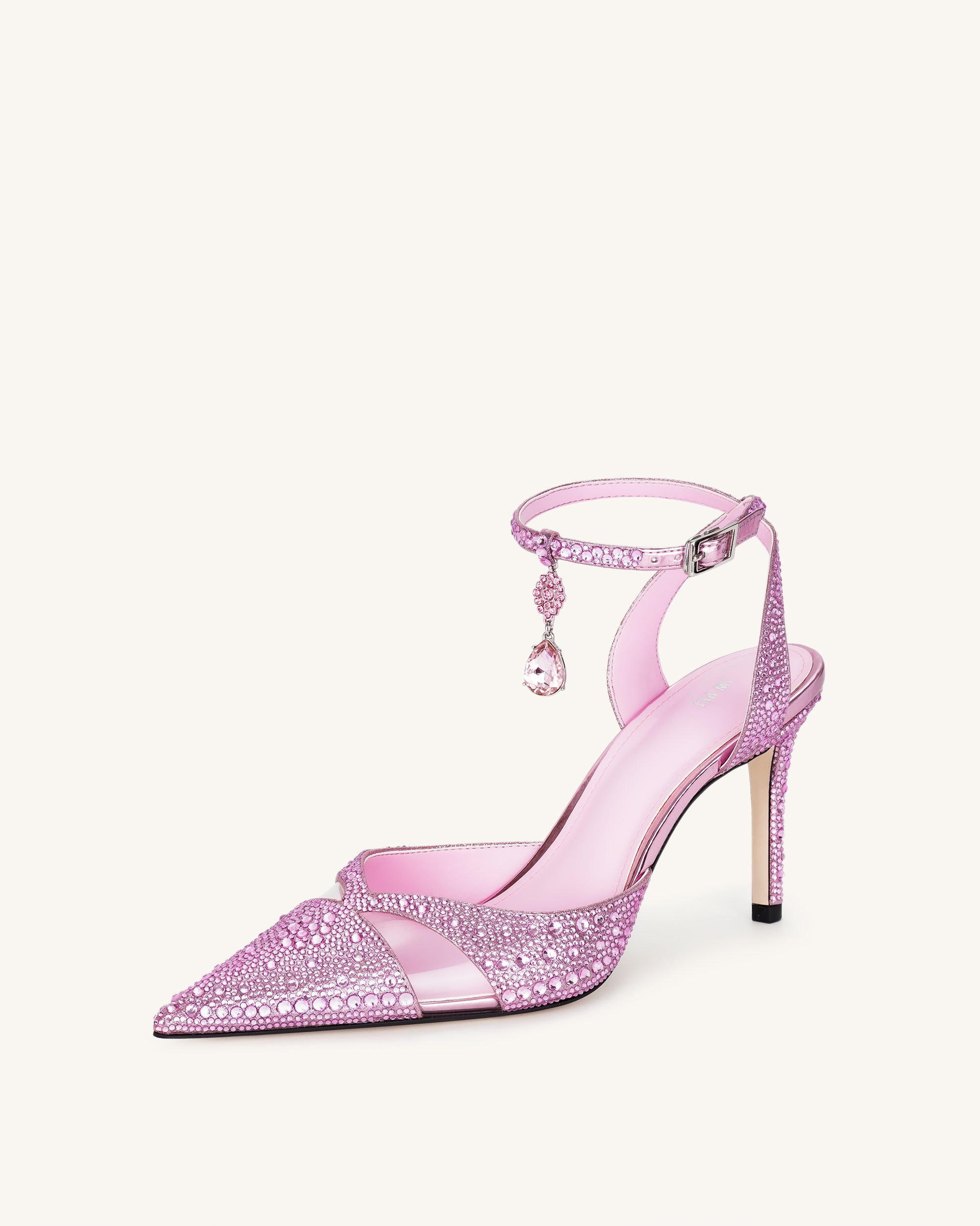 Haidi Artificial Crystal Pumps - Pink