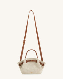 Hana Mini Tote Bag - Brown Canvas