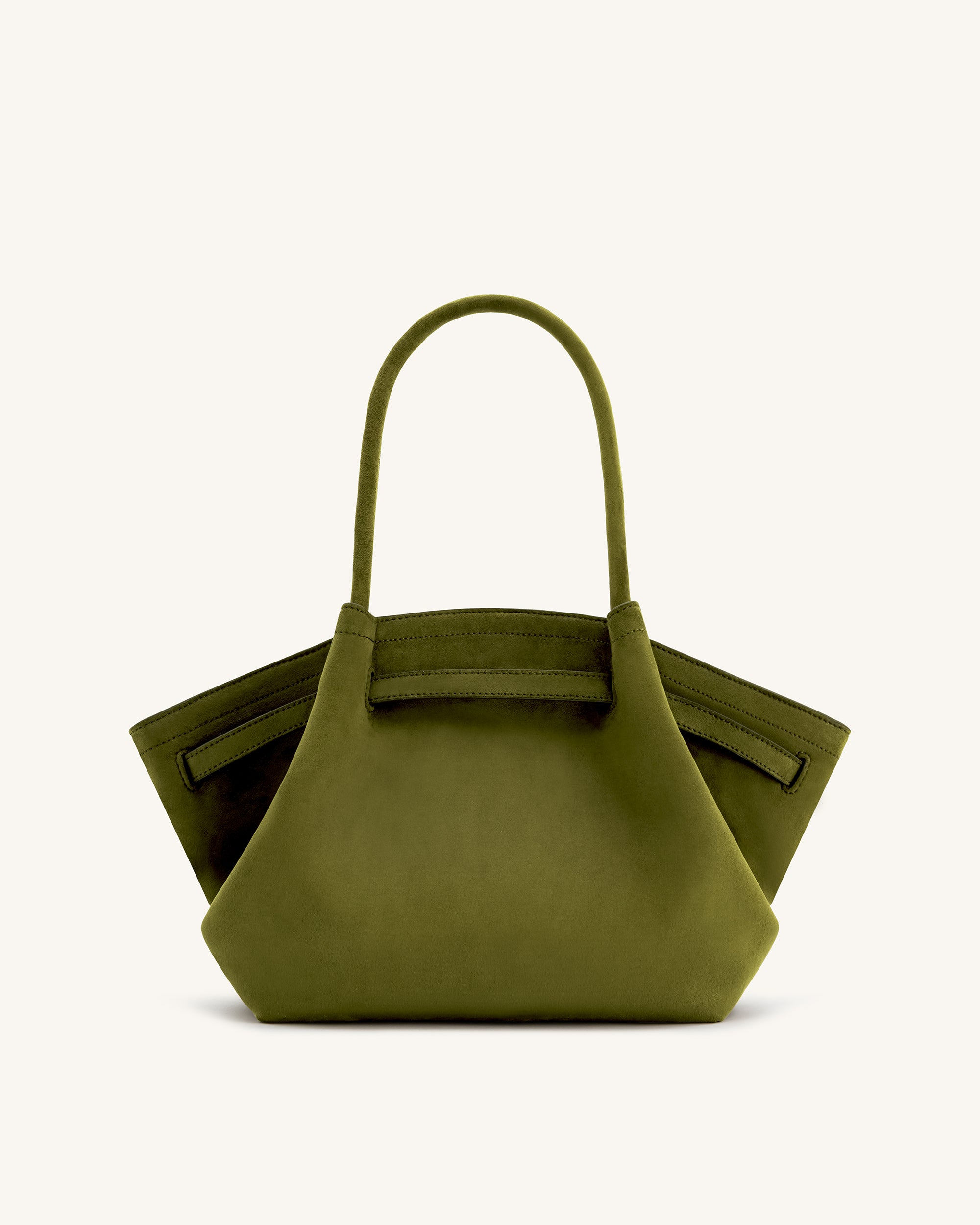 Baggu Hunter offers Green Shopper Milled Leather Tote Bag