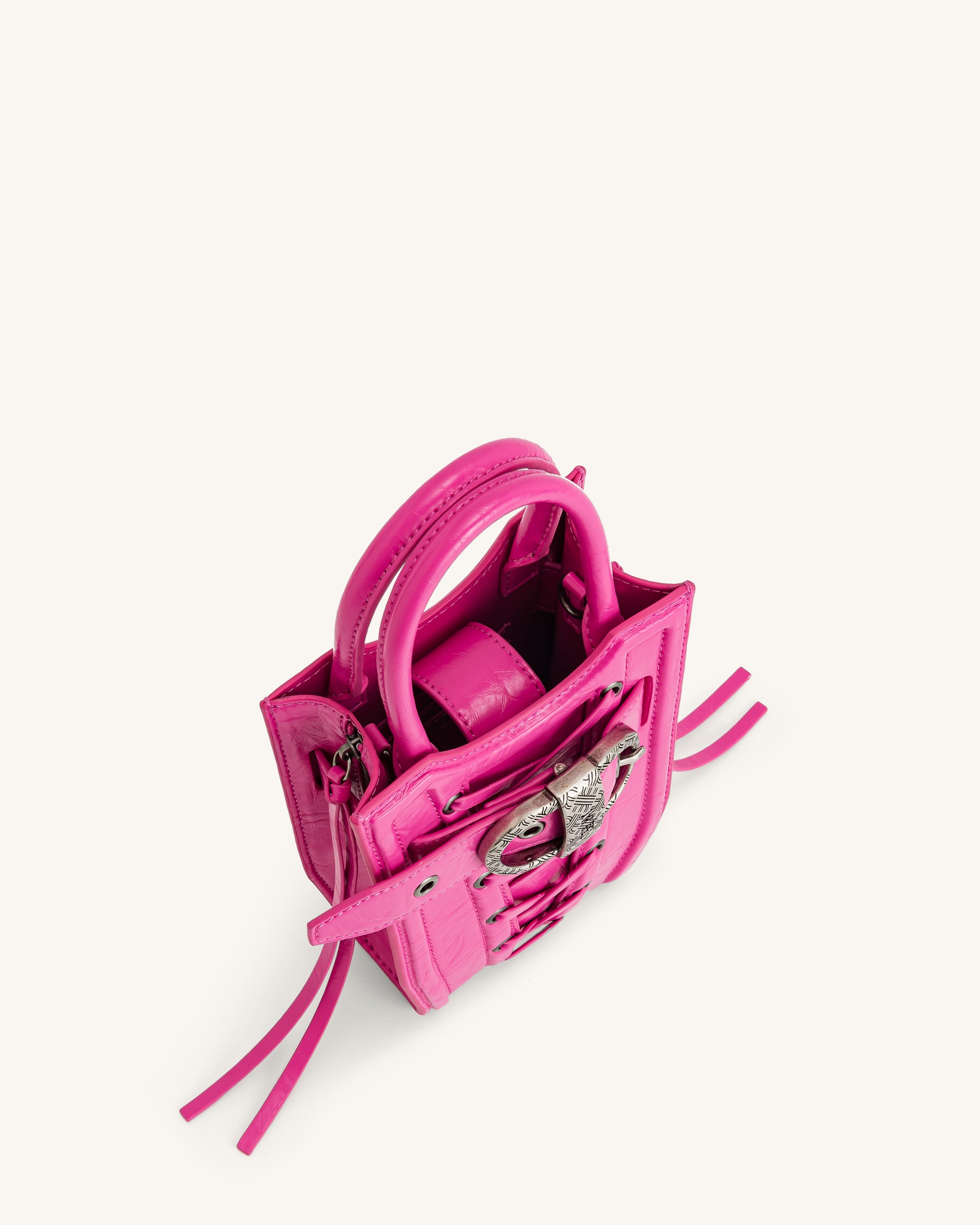 FEI Crushed Straps Phone Bag - Bright Pink