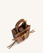 FEI Crushed Straps Phone Bag - Brown