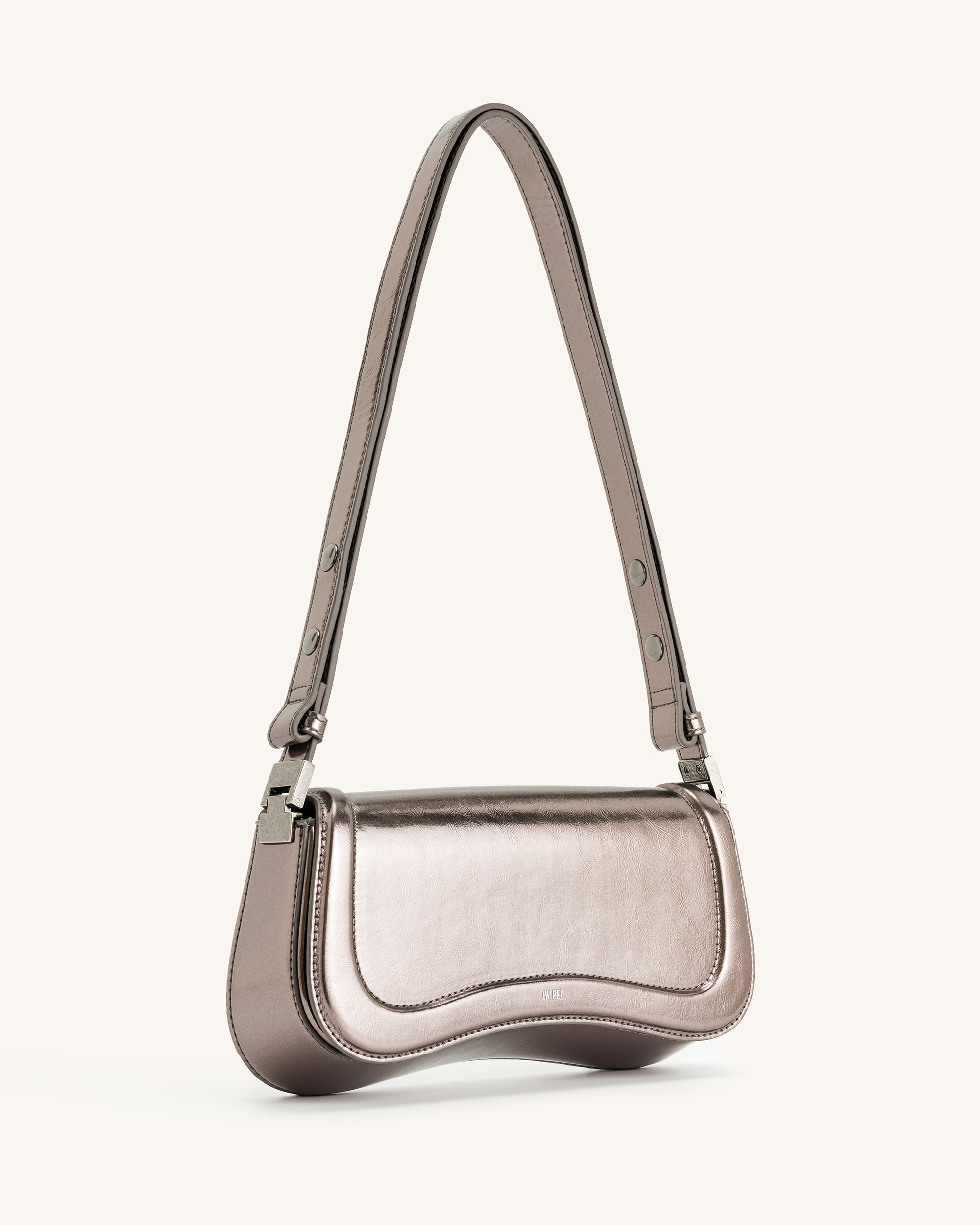 Joy Metallic Shoulder Bag - Anthracite - JW PEI