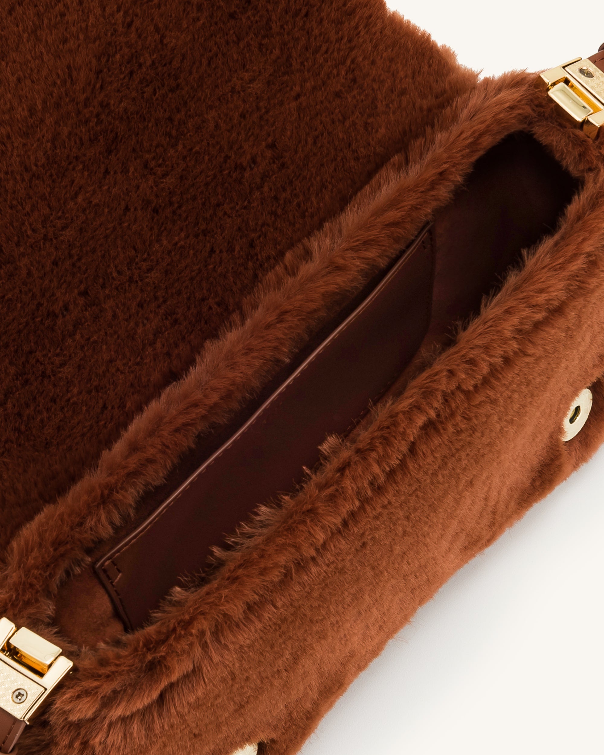 JW Pei Eva Faux Fur Fabric Shoulder Bag