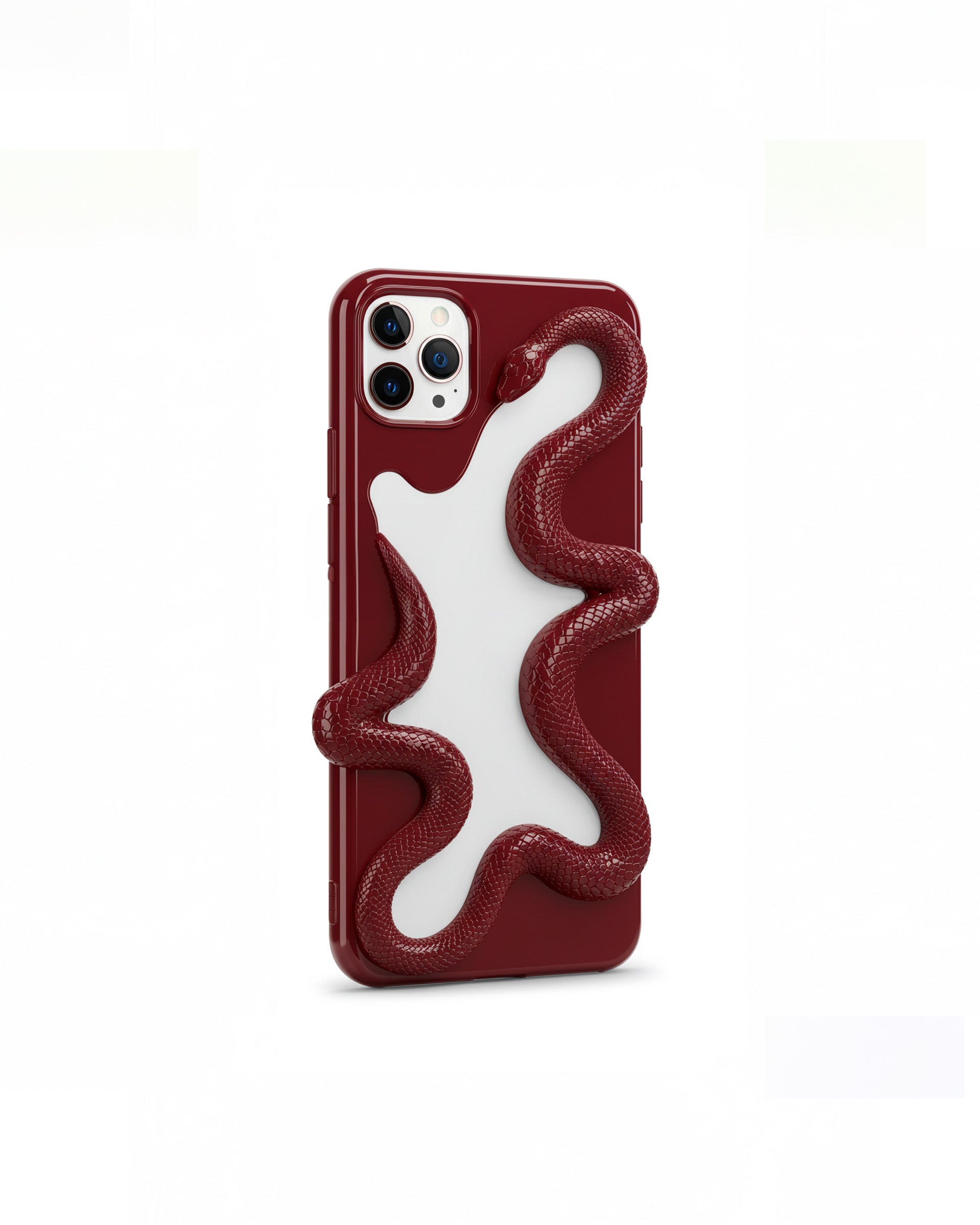 Snake Phone Case - Red/White