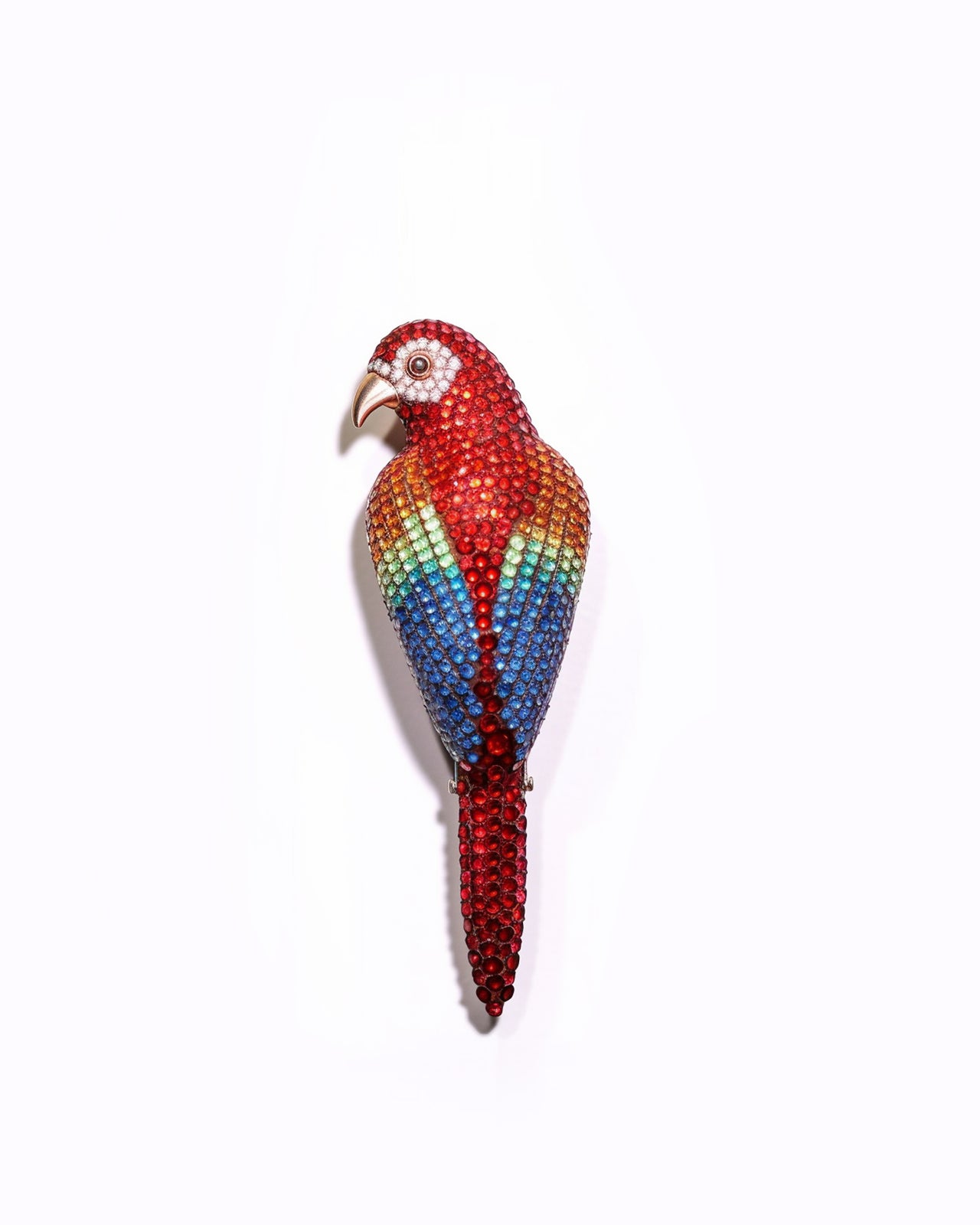 Taylor Crystal Parrot Clutch - Multicolor