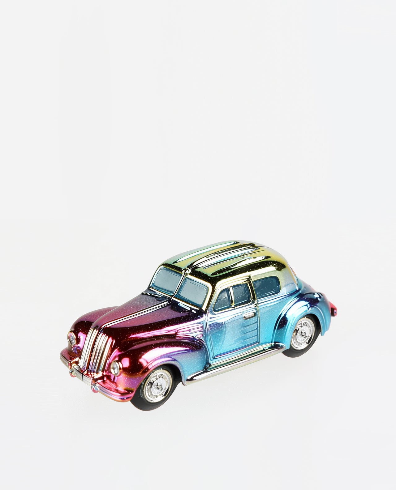 Lillian Vintage Car Clutch - Multicolor