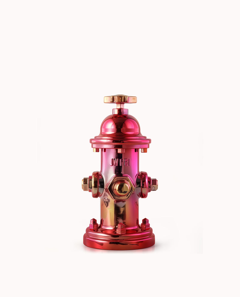 Emily Metallic Fire Hydrant Clutch - Red